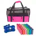Maletin Cargador Cabina + Dispensador + 20 Rollos Rosado