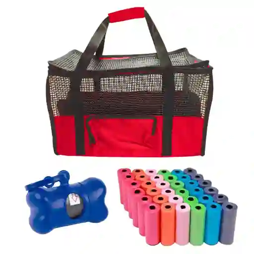 Maletin Cargador Cabina + Dispensador + 20 Rollos Rojo
