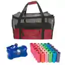 Maletin Cargador Cabina + Dispensador + 20 Rollos Vinotinto