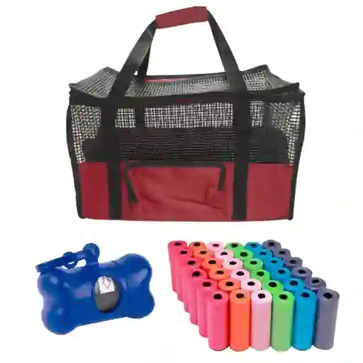 Maletin Cargador Cabina + Dispensador + 20 Rollos Vinotinto