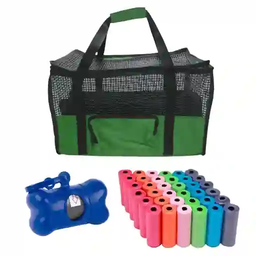 Maletin Cargador Cabina + Dispensador + 20 Rollos Verde