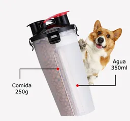 Contenedor Portable 2 En 1 Agua Y Comida