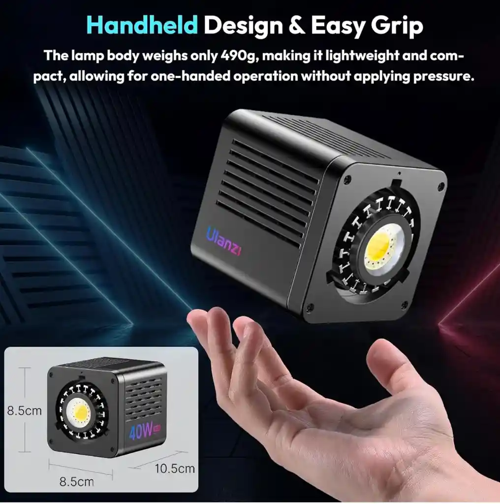 Luz De Video Portátil Led Rgb 40w