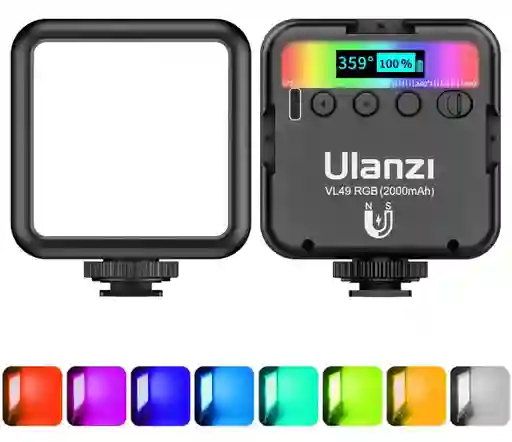 Luz Led Para Video Portátil Ulanzi Rgb