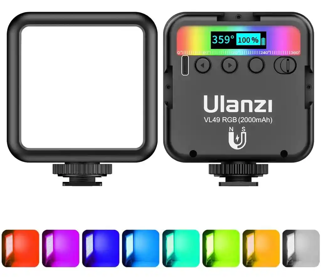 Luz Led Para Video Portátil Ulanzi Rgb
