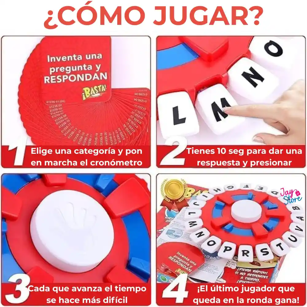 Basta Juego De Mesa Palabras Agilidad Mental Tapple