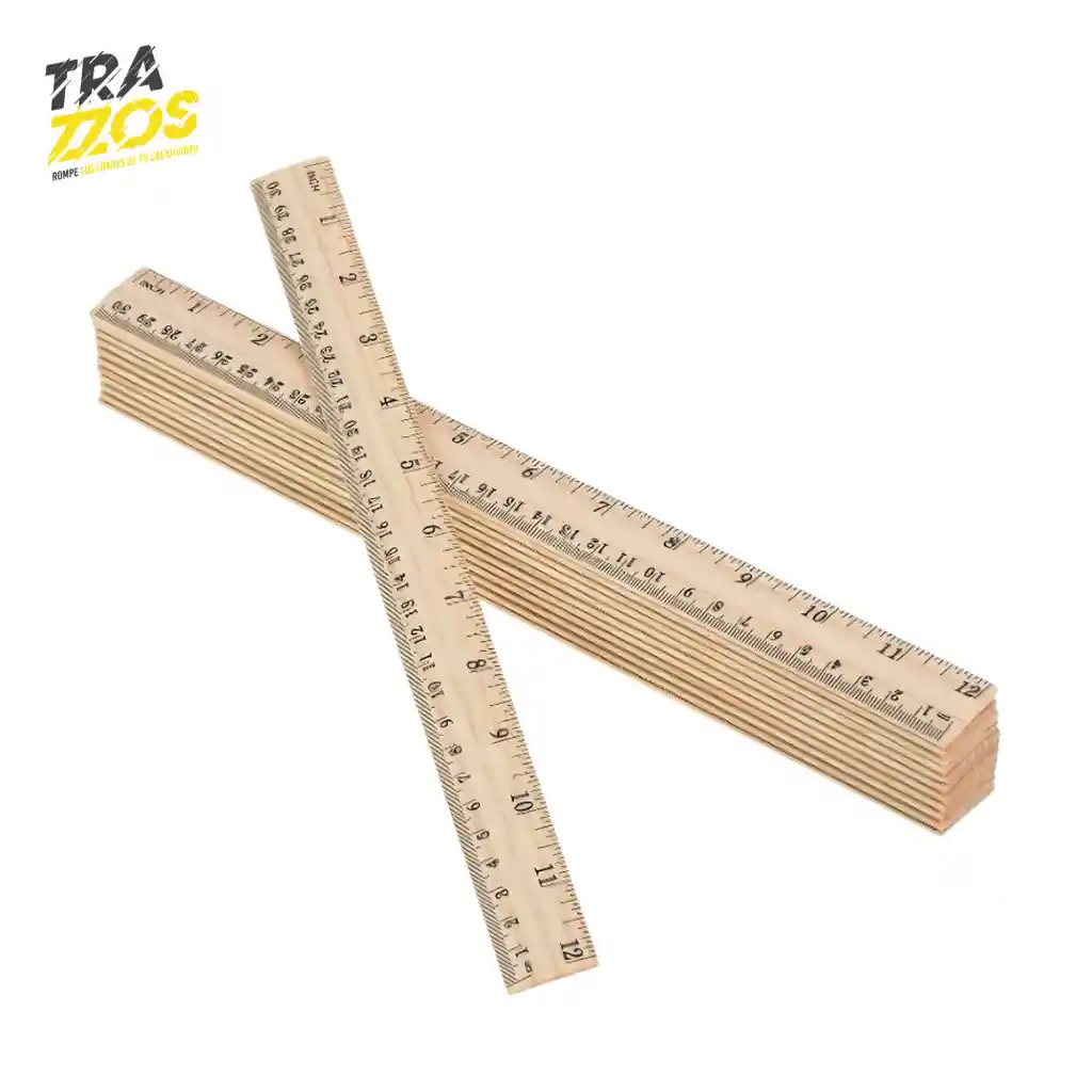 Regla De Madera 30 Cm