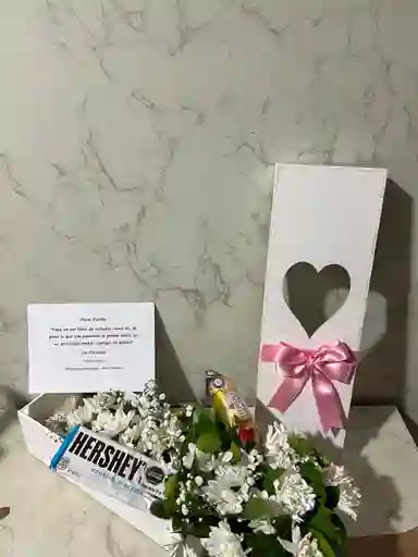 Caja Corazón Margarita