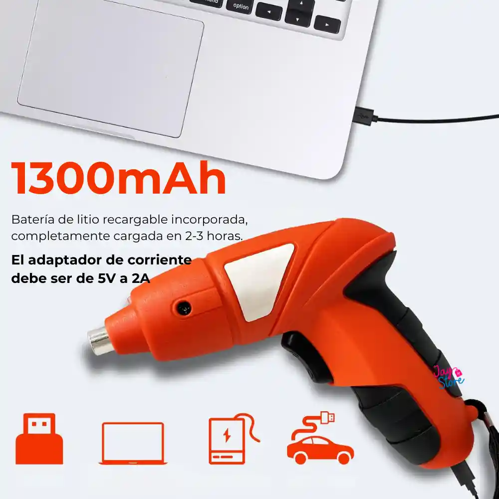 Destornillador Eléctrico Inalámbrico Recargable Atornillador
