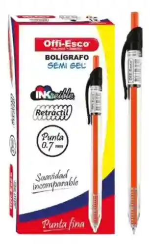 Bolígrafo Retráctil Offi-esco 0.7mm