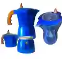 Cafera Italiana Moka De Colores 3 Tazas