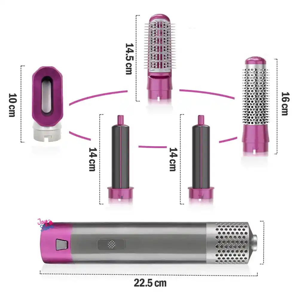 Cepillo Secador Ondulador Rizador 5 En 1 Hot Air Styler