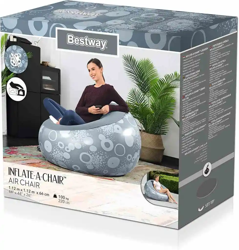 Sofá Puff Estilo Y Confort Relajante Bestway 75052