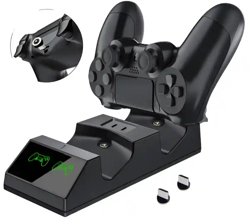 Cargador Dual Con Controlador Usb Ps4 Slim Ps4 Pro Dualshock