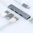 Hub Usb Tipo C 4 Puertos Usb 3.0 5 Gbps Multipuerto C