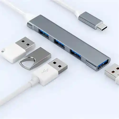 Hub Usb Tipo C 4 Puertos Usb 3.0 5 Gbps Multipuerto C