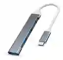 Hub Usb Tipo C 4 Puertos Usb 3.0 5 Gbps Multipuerto C