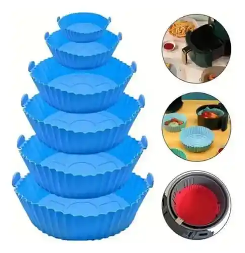 Molde Silicona Air Fryer Protector Freidora Reutizable X6 Unidades