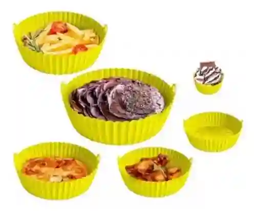 Molde Silicona Air Fryer Protector Freidora Reutizable X6 Unidades