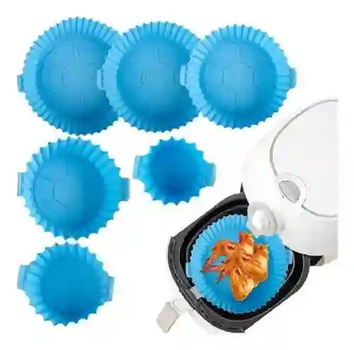 Molde Silicona Air Fryer Protector Freidora Reutizable X6 Unidades