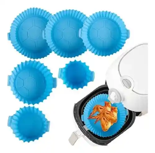 Molde Silicona Air Fryer Protector Freidora Reutizable X6 Unidades