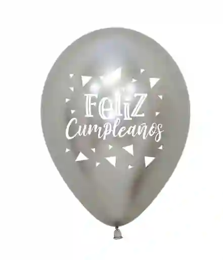 Bomba R12 Feliz Cumpleaños Plata