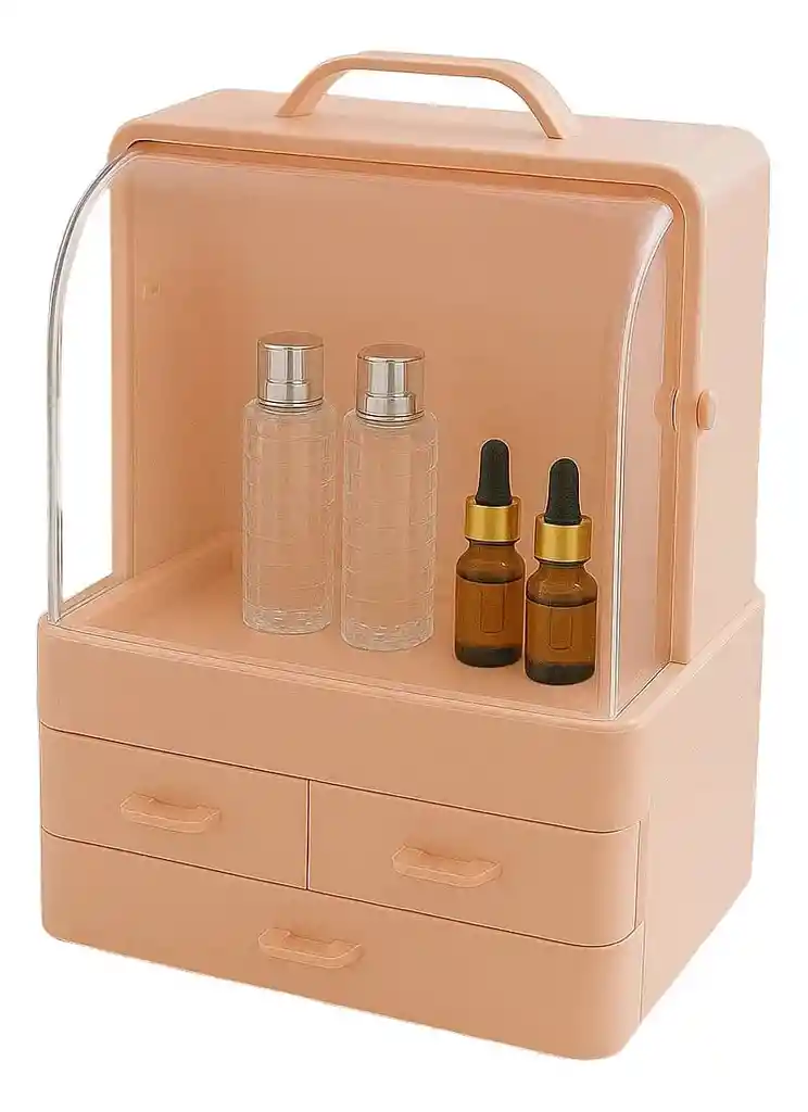 Caja Cosmetiquera Organizador Maquillaje Portatil 3 Cajones