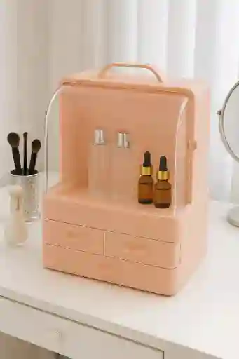 Caja Cosmetiquera Organizador Maquillaje Portatil 3 Cajones