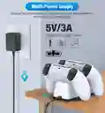Cargador Doble Compatible Control Ps5 Carga Rápida Luz Led