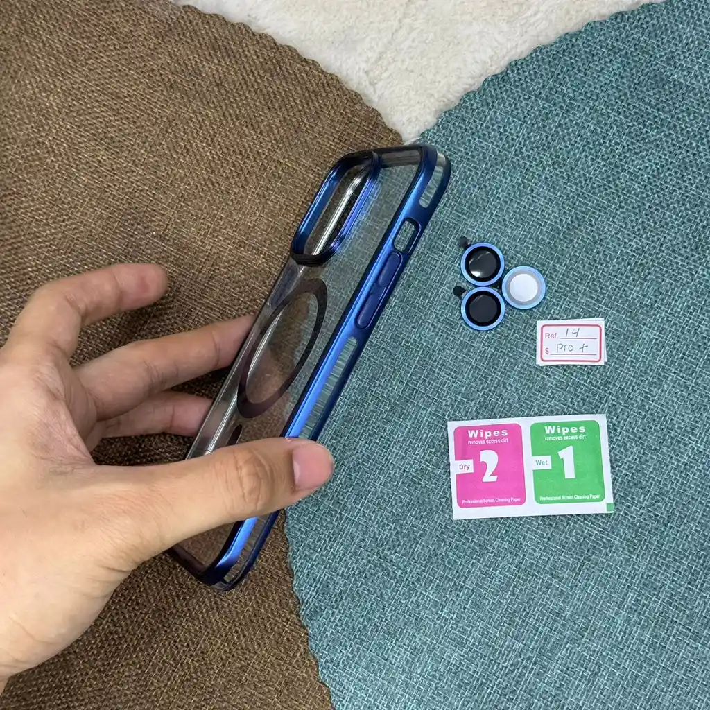 Forro Iphone 14 Pro Max Lujo / Magsafe / Protectores De Camara / Moda Y Estilo