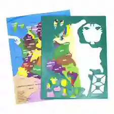 Mapa De Colombia Regleta