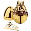 Set De Cubiertos Por 24 Luxury Huevo