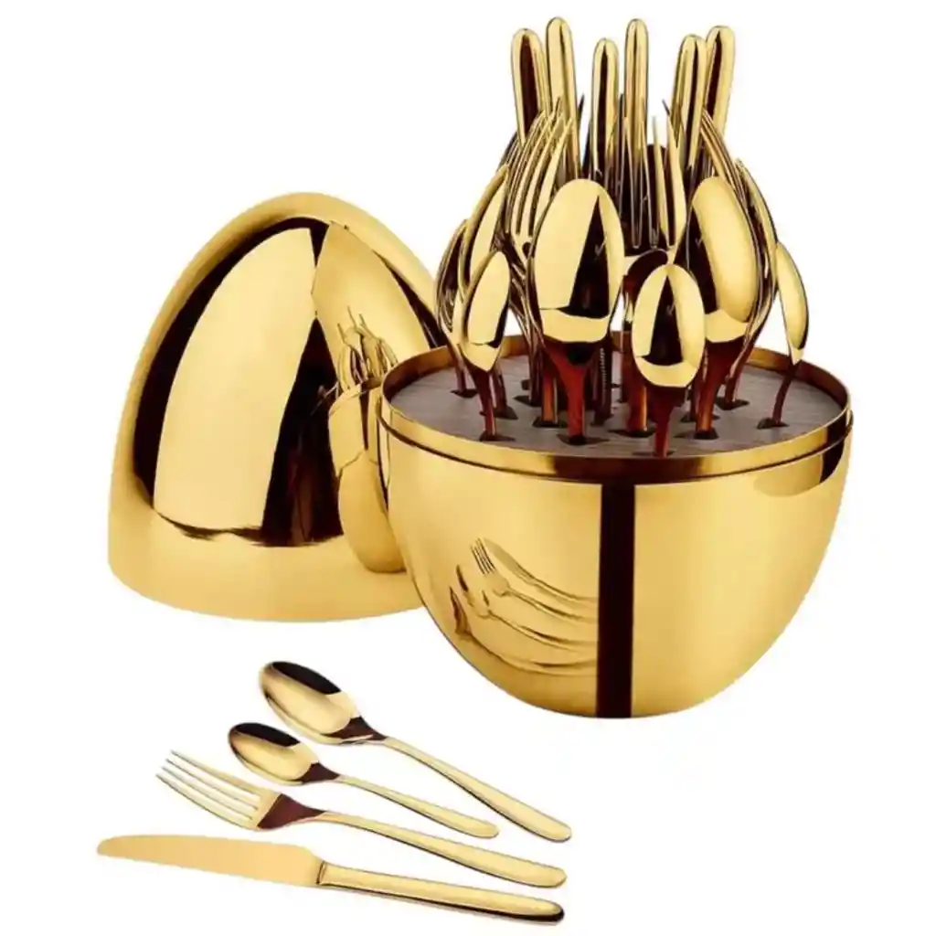 Set De Cubiertos Por 24 Luxury Huevo