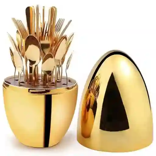 Set De Cubiertos Por 24 Luxury Huevo