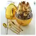 Set De Cubiertos Por 24 Luxury Huevo