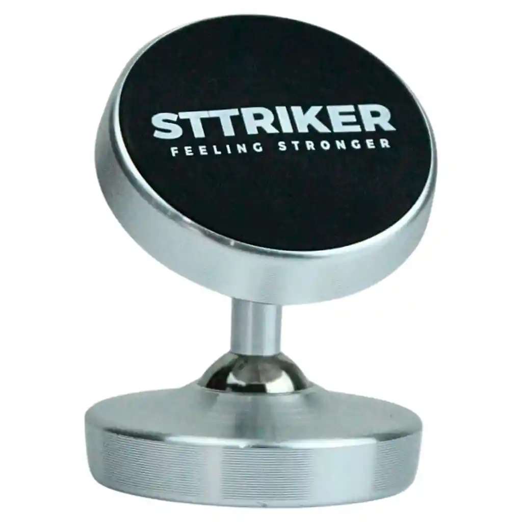 Soporte Celular Magnético Tripode Iman Gym 360° Plateado