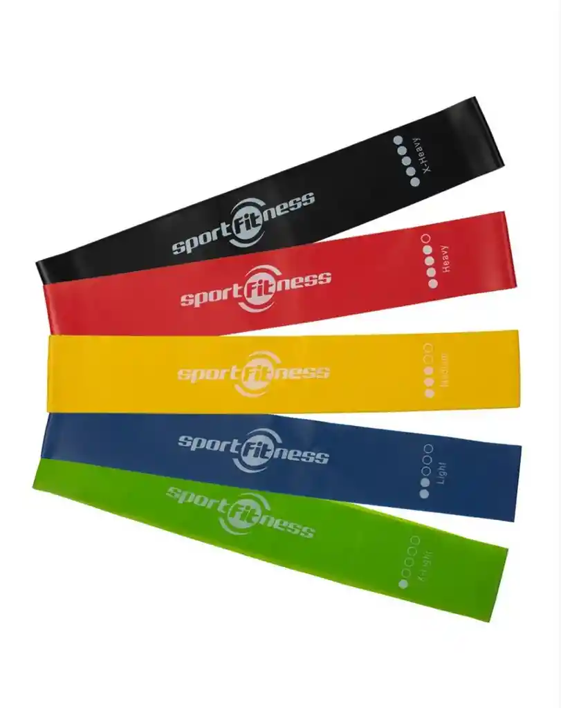 Bandas Elásticas Cerradas Set X5 Ejercicio Resistencia