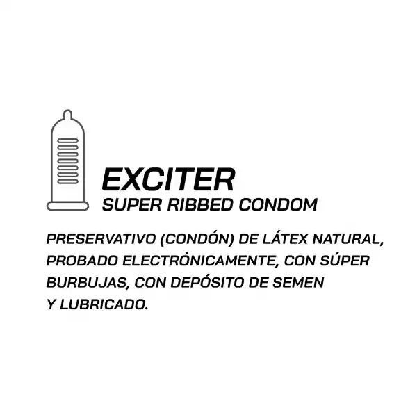 Condones Sens Exciter X3 Texturizado Super Estrias
