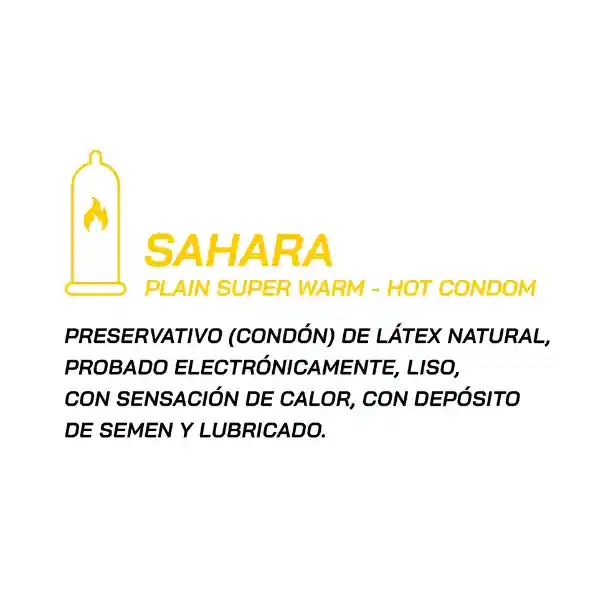 Condones Sens Sahara X3 Sensación Caliente
