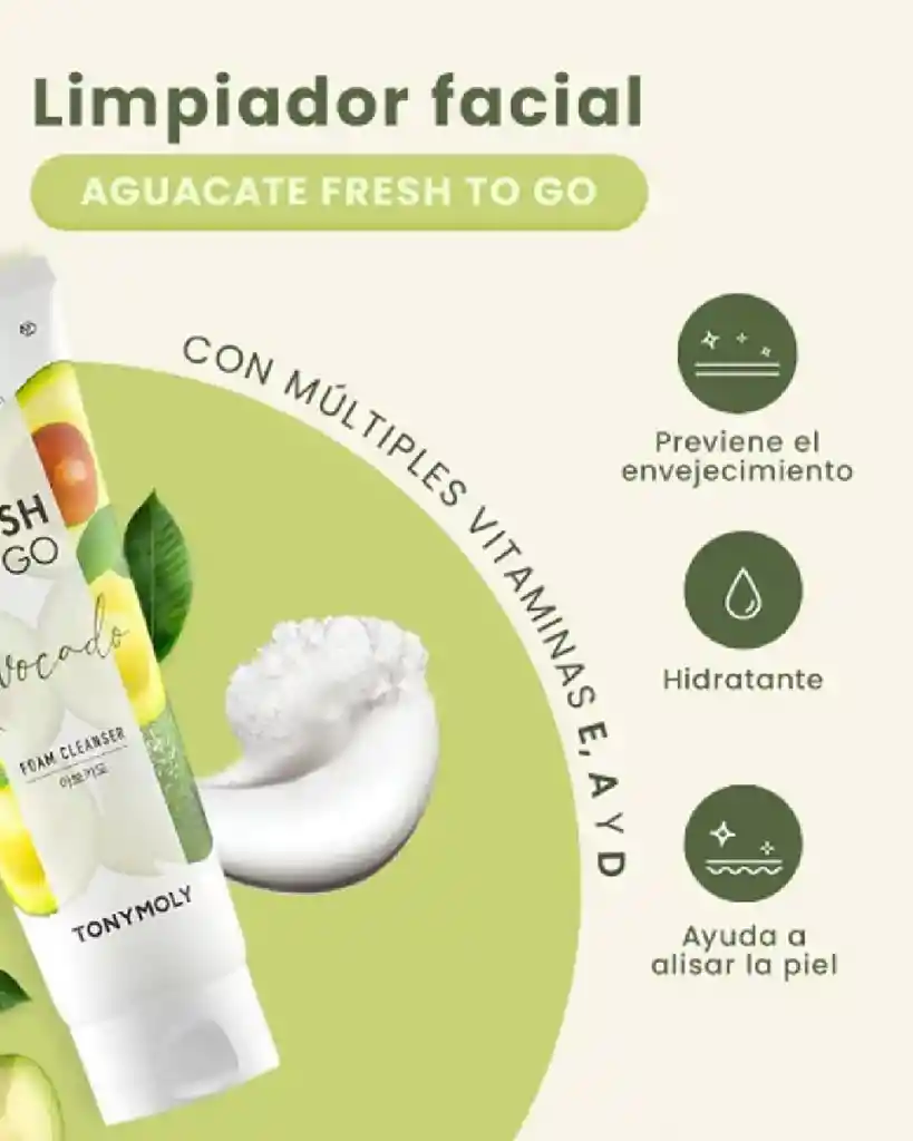 Fresh To Go Foam Tonymoly Avocado