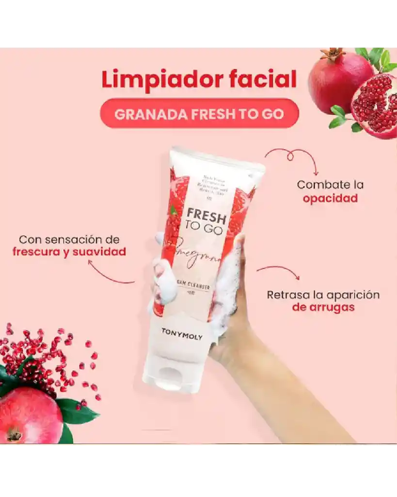 Tony Moly Fresh To Go Foam Pomgranate