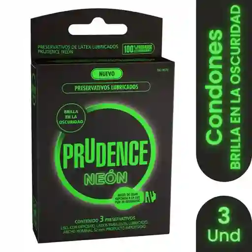 Condones Prudence Neón X 3 Unidades