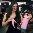 Termo Sttriker 2l Agua Bolso + Funda Maleta Motivacional Rosa