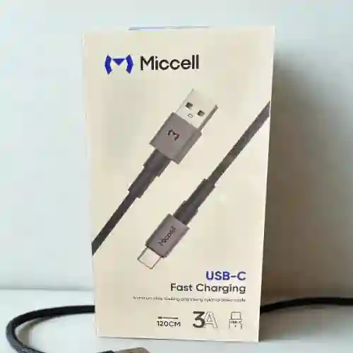 Cable Usb-c Carga Rapida Marca Miccell 3a Vq-d34 Full Calidad