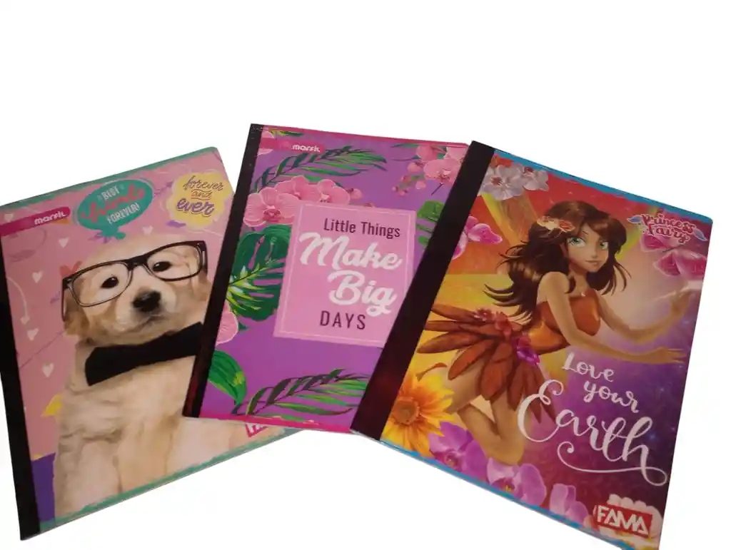 Cuaderno Marfil 50hojas Doble Linea Femenino