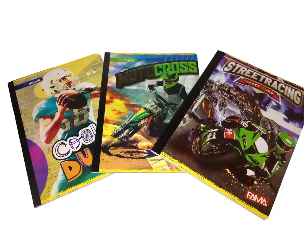 Cuaderno Marfil 50hojas Doble Linea Maculino