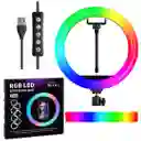 Aro De Luz Rgb 26 Cm Profesional + tripode