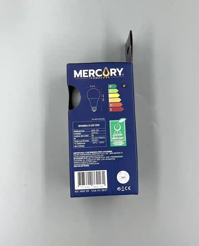 Bombillo Led Mercury Promax 12w Luz Blanca