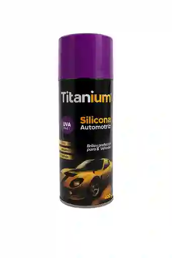 Silicona Automotriz En Spray Titanium Uva 400g