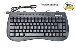 Miniteclado Negro De Cable Usb Teclado